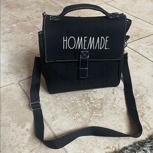 Rae Dunn HOMEMADE lunchbox with utensil holder